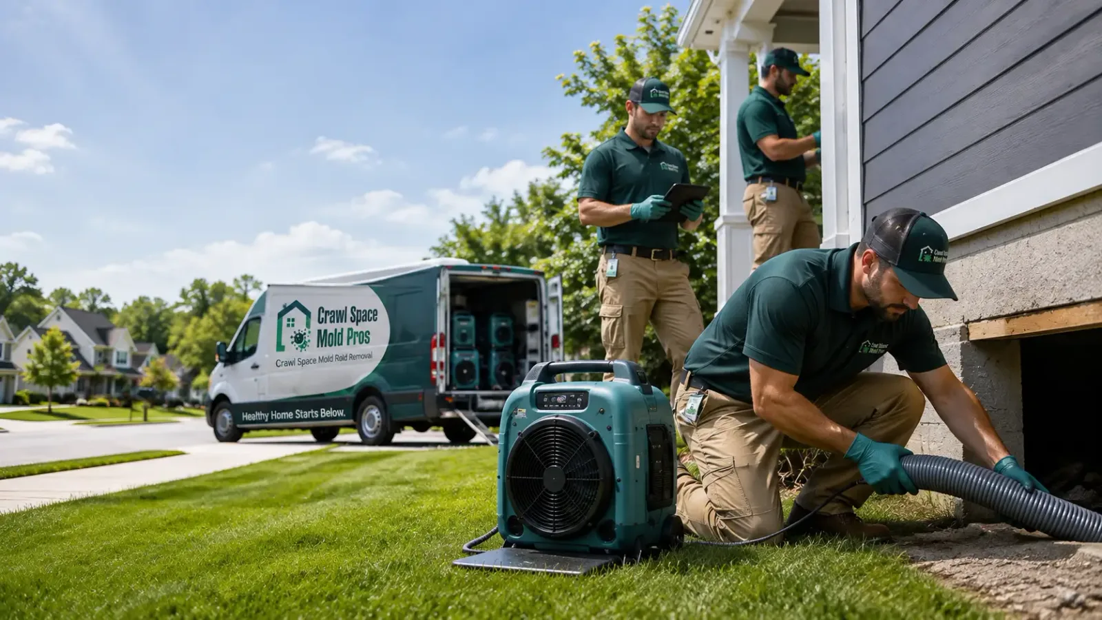 Crawl Space Mold Removal in Duxbury, MA